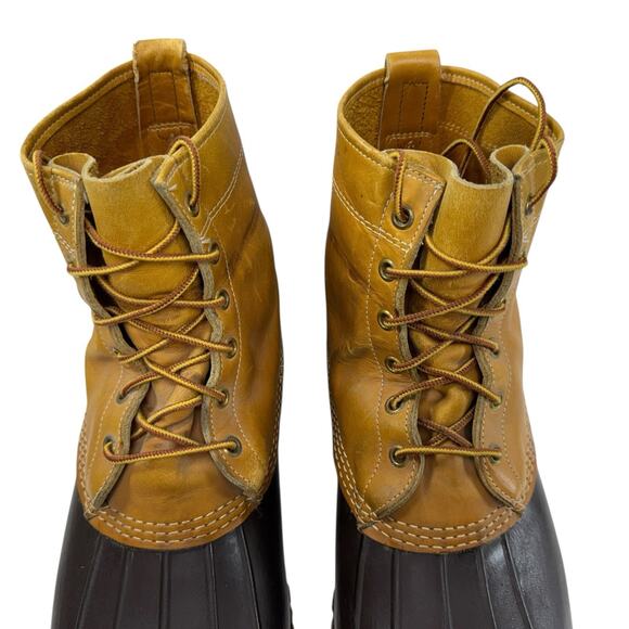 LL Bean Maine Hunting Duck Boots Men Size 13 W Vintage Ankle Lace Up MADE IN USA - Picture 5 of 14